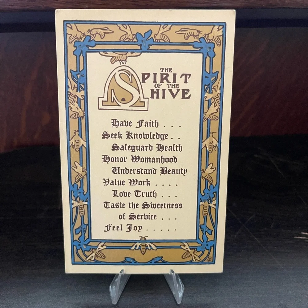 Antique Vintage The Spirit Of The Hive YWMIA church bible religious Mormon